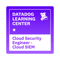Cloud Security Engineer - Cloud SIEM badge